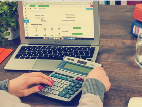 a tax agent at work