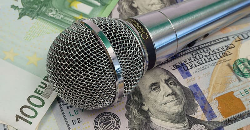 money from music